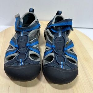 Keen Venice H2 Waterproof Sandals Blue Slip On Washable Shoes Kids Size 2